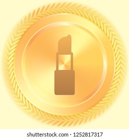 An Illustrated Icon Isolated on a Background - Lipstick