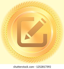An Illustrated Icon Isolated on a Background - Pen