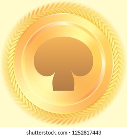 An Illustrated Icon Isolated on a Background - Mushroom