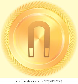 An Illustrated Icon Isolated on a Background - Magnet