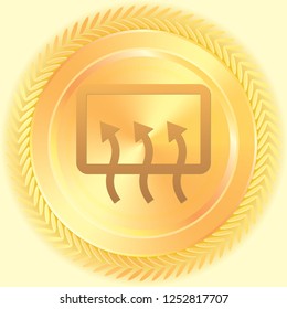 An Illustrated Icon Isolated on a Background - Heated Rear Window Defrost