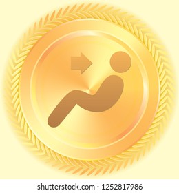 An Illustrated Icon Isolated on a Background - Face Fans