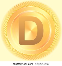 An Illustrated Icon Isolated on a Background - D