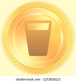 An Illustrated Icon Isolated on a Background - Cup Drink