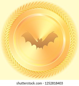 An Illustrated Icon Isolated on a Background - Bat2