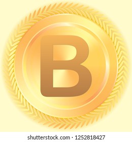 An Illustrated Icon Isolated on a Background - B