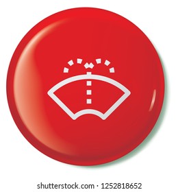 An Illustrated Icon Isolated on a Background - Windscreen Wipers Spray Light