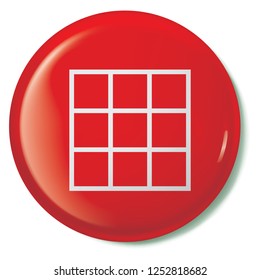 An Illustrated Icon Isolated on a Background - Web Wireframe 9 Way Split