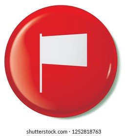 An Illustrated Icon Isolated on a Background - Upper Arc Flag