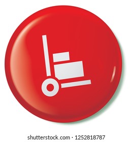 An Illustrated Icon Isolated on a Background - Trolley