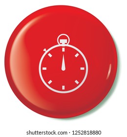 An Illustrated Icon Isolated on a Background - Stopwatch