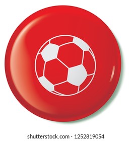 An Illustrated Icon Isolated on a Background - Soccer Ball