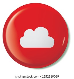 An Illustrated Icon Isolated on a Background - Small Cloud