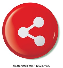 An Illustrated Icon Isolated on a Background - Share