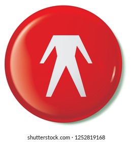 An Illustrated Icon Isolated on a Background - Safety Suit