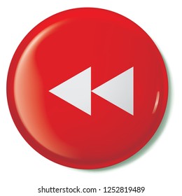 An Illustrated Icon Isolated on a Background - Rewind