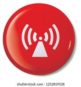 An Illustrated Icon Isolated on a Background - Radio Tower