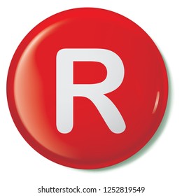 An Illustrated Icon Isolated on a Background - R