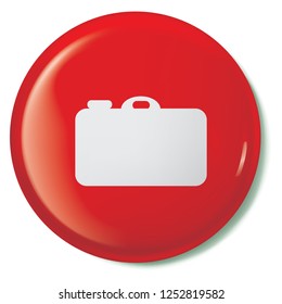 An Illustrated Icon Isolated on a Background - Point and Shoot Camera