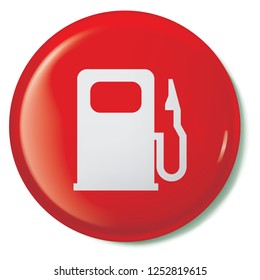 An Illustrated Icon Isolated on a Background - Petrol Pump Light