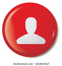 An Illustrated Icon Isolated on a Background - Person
