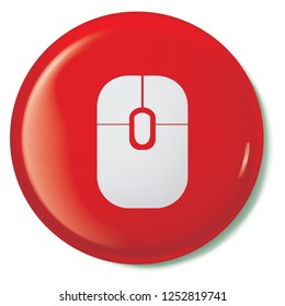 An Illustrated Icon Isolated on a Background - Mouse