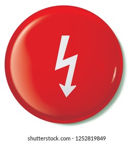 An Illustrated Icon Isolated on a Background - Lightning