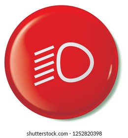 An Illustrated Icon Isolated on a Background - Dipped Headlights Light