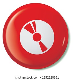 An Illustrated Icon Isolated on a Background - CD