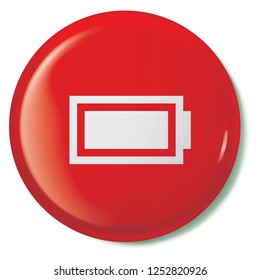An Illustrated Icon Isolated on a Background - Battery