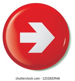 An Illustrated Icon Isolated on a Background - Arrow Right