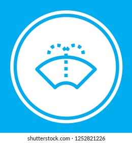 An Illustrated Icon Isolated on a Background - Windscreen Wipers Spray Light