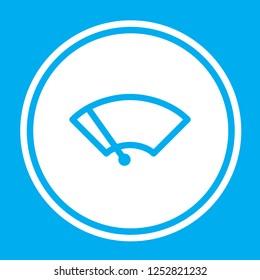 An Illustrated Icon Isolated on a Background - Windscreen Wipers Light