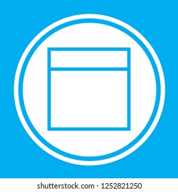 An Illustrated Icon Isolated on a Background - Web Wireframe Split Top