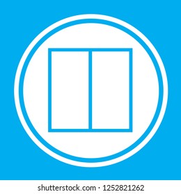 An Illustrated Icon Isolated on a Background - Web Wireframe Split Middle