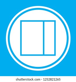 An Illustrated Icon Isolated on a Background - Web Wireframe Split Right