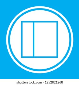 An Illustrated Icon Isolated on a Background - Web Wireframe Split Left