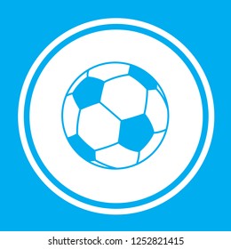 An Illustrated Icon Isolated on a Background - Soccer Ball
