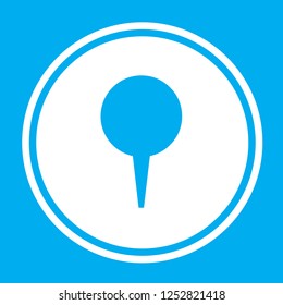 An Illustrated Icon Isolated on a Background - Small Map Pointer