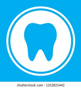 An Illustrated Icon Isolated on a Background - Tooth