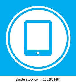 An Illustrated Icon Isolated on a Background - Tablet