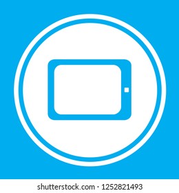 An Illustrated Icon Isolated on a Background - Tablet Computer