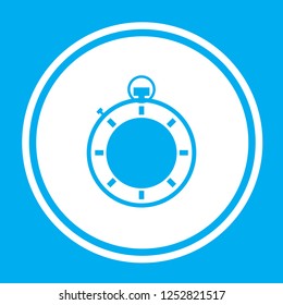 An Illustrated Icon Isolated on a Background - Stopwatch Complete