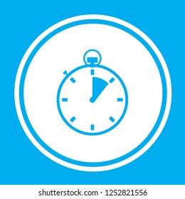 An Illustrated Icon Isolated on a Background - Stopwatch 1 Eighth Complete