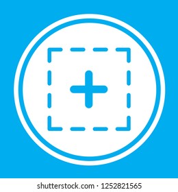 An Illustrated Icon Isolated on a Background - Squared Plus