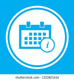 An Illustrated Icon Isolated on a Background - Square Calendar Information