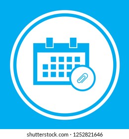 An Illustrated Icon Isolated on a Background - Square Calendar Attach
