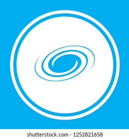An Illustrated Icon Isolated on a Background - Spiral Galaxy