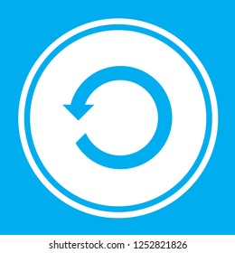 An Illustrated Icon Isolated on a Background - Refresh Back
