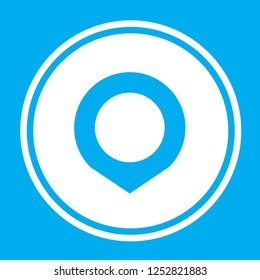 An Illustrated Icon Isolated on a Background - Short Map Pointer Open